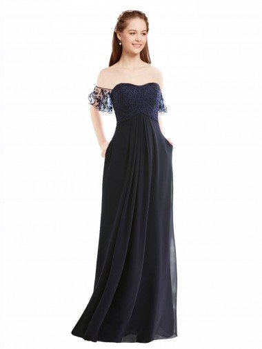 Shop Boho Bridesmaid Dress with Beaded Embroidered Bodice and Flutter Cap Sleeves London